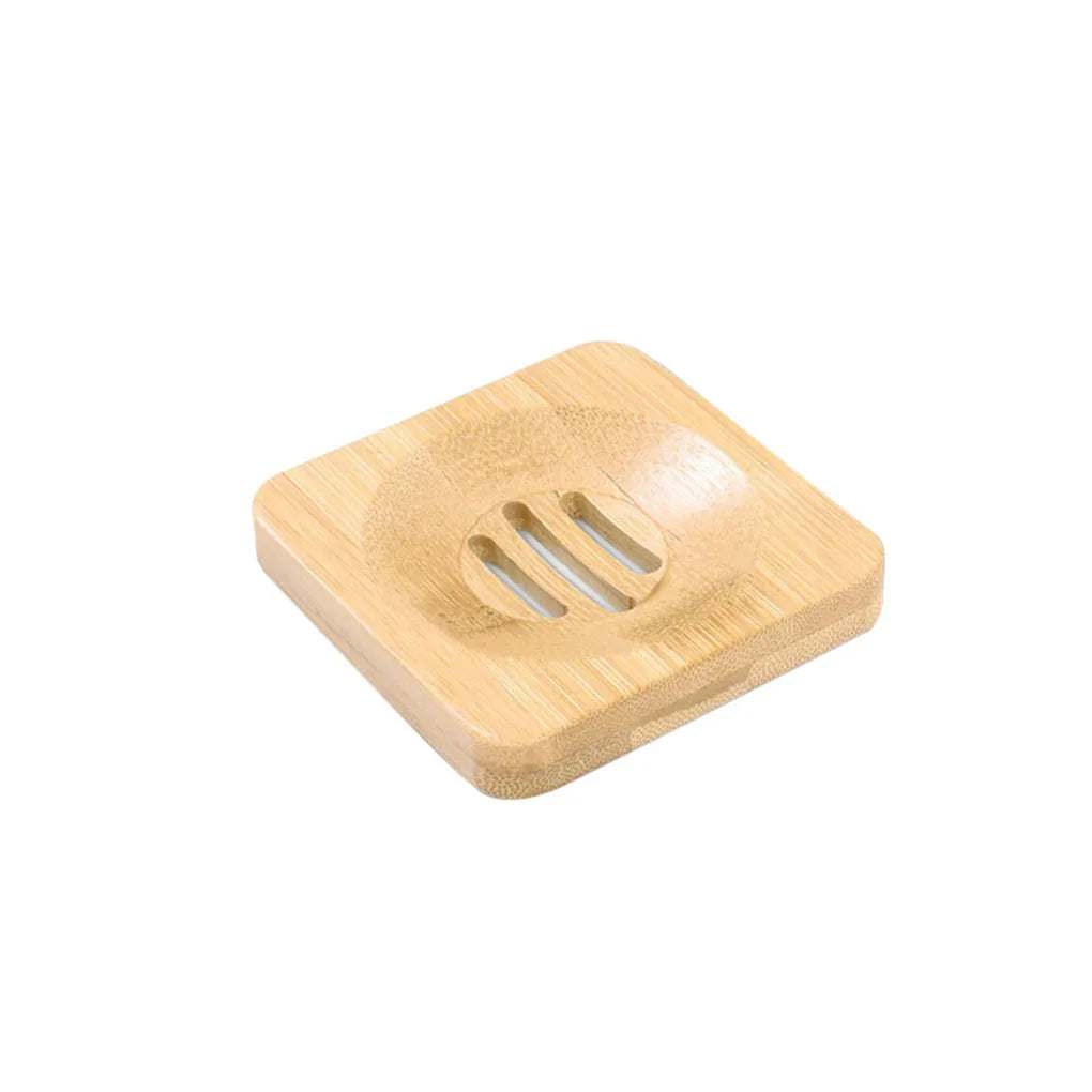 HOT Wooden Natural Bamboo Soap Dishes Tray Holder Storage Soap Rack Plate Box Container Portable Bathroom Soap Dish Storage Box