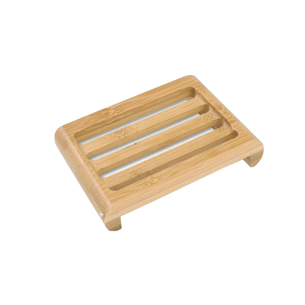 HOT Wooden Natural Bamboo Soap Dishes Tray Holder Storage Soap Rack Plate Box Container Portable Bathroom Soap Dish Storage Box