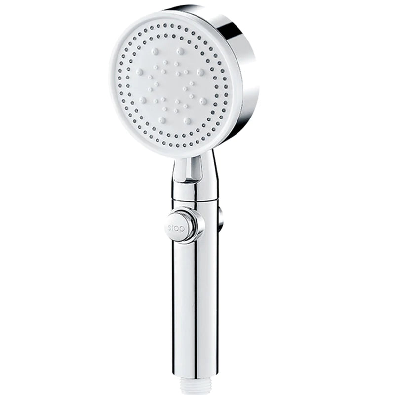 High-Pressure Adjustable Shower Head with 5 Modes and One-Key Water Stop - Eco-Friendly Bathroom Accessory