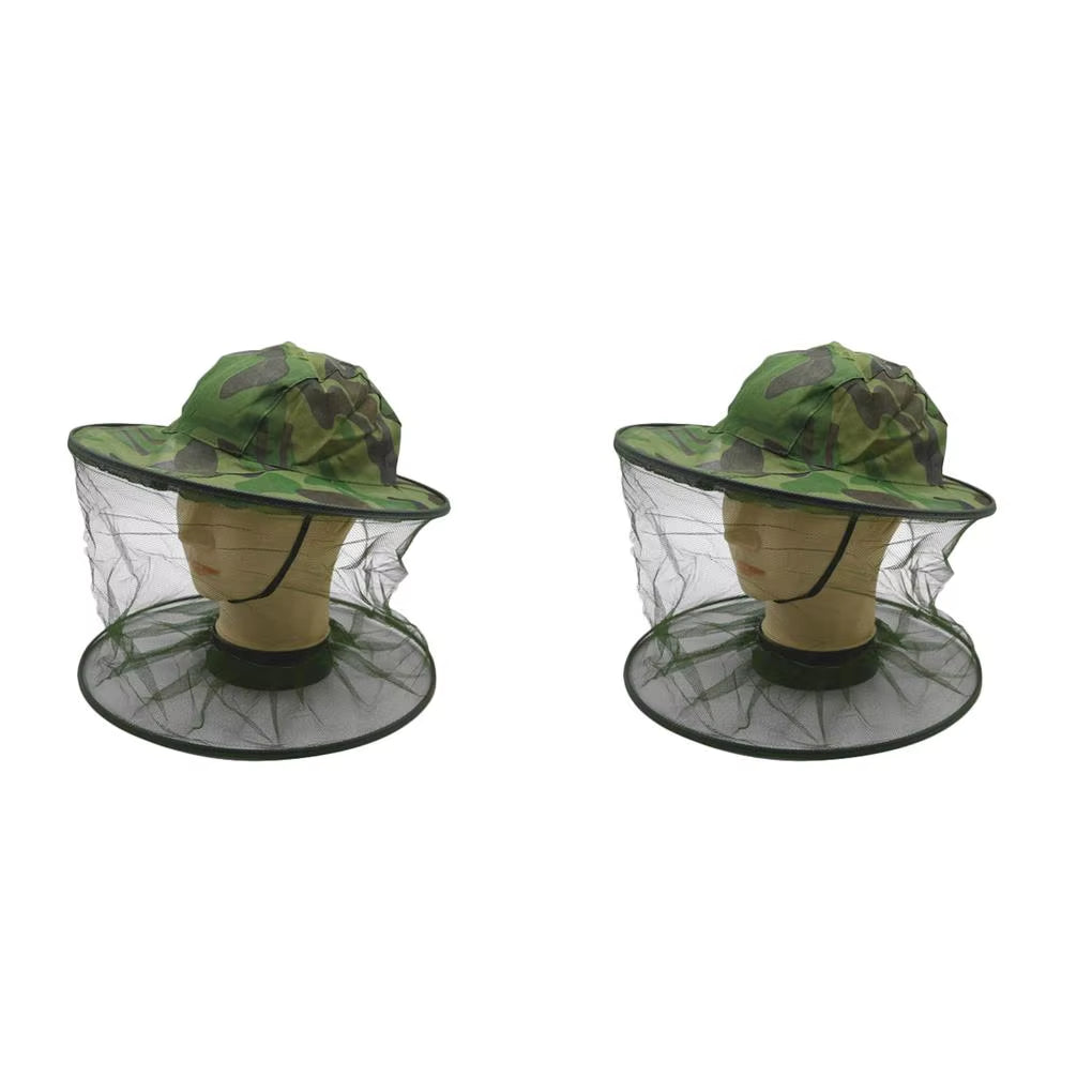 Fishing Hats anti Mosquito Caps Air-Permeable Net Mesh Anti-Bug Headwear Hair Accessories Professional Protective