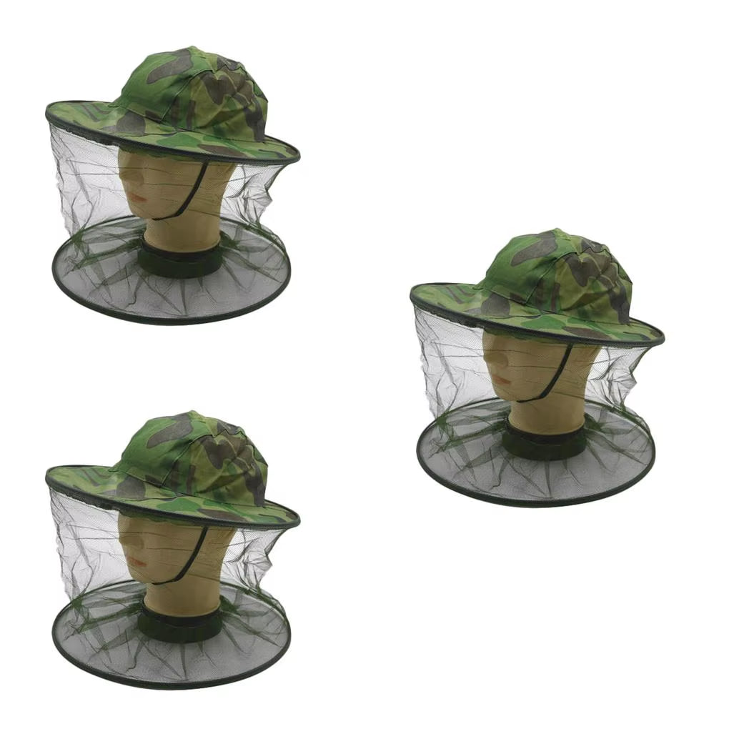Fishing Hats anti Mosquito Caps Air-Permeable Net Mesh Anti-Bug Headwear Hair Accessories Professional Protective