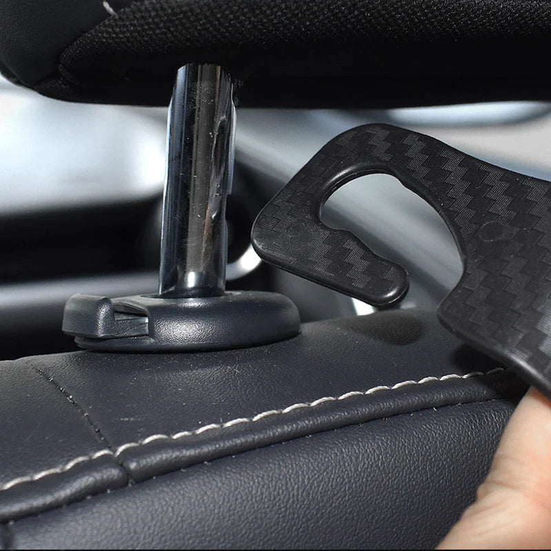 Universal Auto Seat Headrest Hook Storage Hanger - Car Back Seat Organizer Holder (1/2/4 Pieces) - Interior Accessories