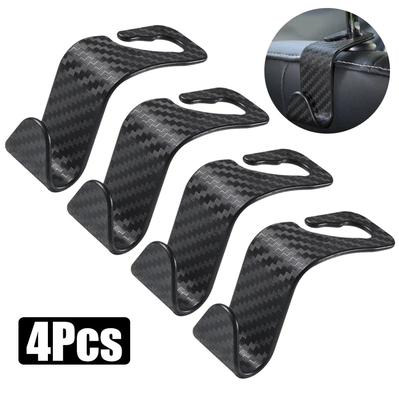 Universal Auto Seat Headrest Hook Storage Hanger - Car Back Seat Organizer Holder (1/2/4 Pieces) - Interior Accessories